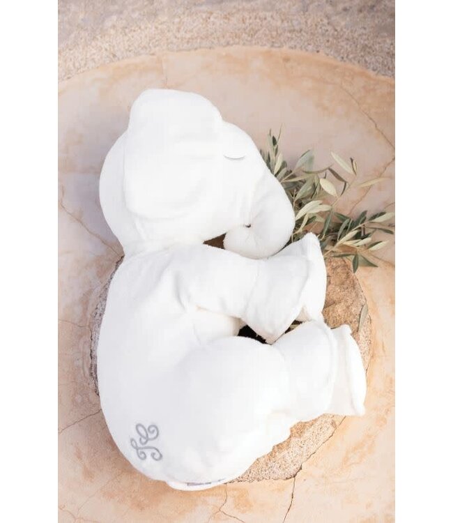 Tartine et Chocolat Tartine et Chocolat - FERDINAND Dormeur, the elephant Fur Soft Toy  25cm Wit