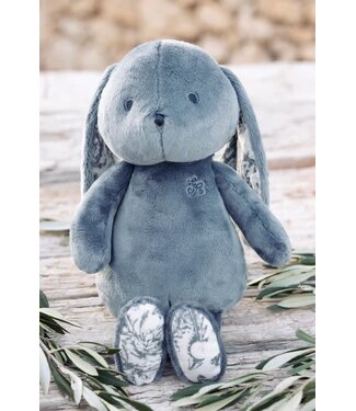 Tartine et Chocolat Tartine et Chocolat - Lapin Toile de Jouy 25 cm Blauw
