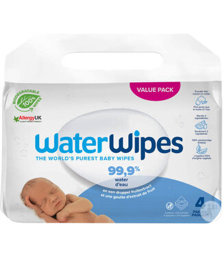 Waterwipes WaterWipes - Billendoekjes 240st (4 x 60 st)