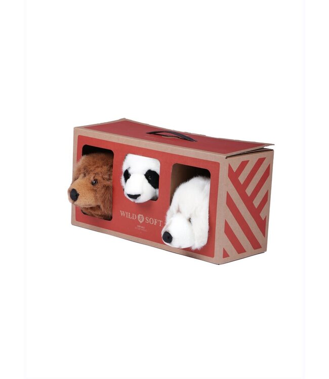 Wild & Soft Wild & Soft - Beren box: set v. 3 kl.kopjes (b.beer/panda/w.beer) m/doos