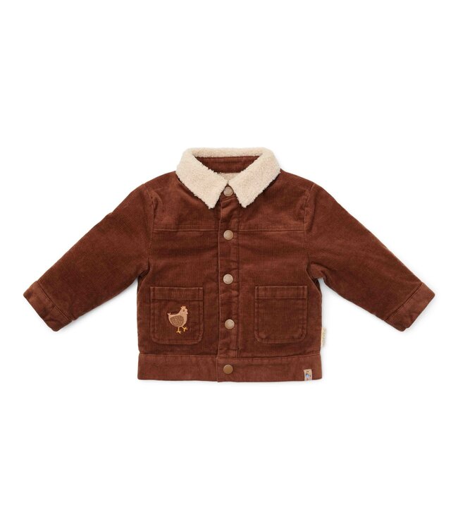 Little Dutch Little Dutch - Reversible Jacket - Brown/Sand