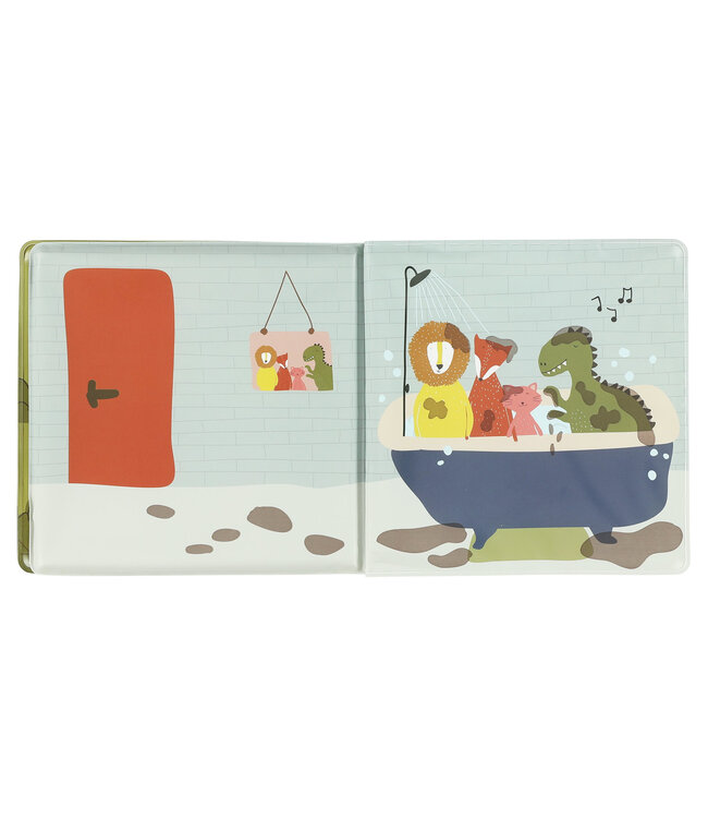 Trixie Trixie - Colour changing bath book - Muddy Mr. Dino