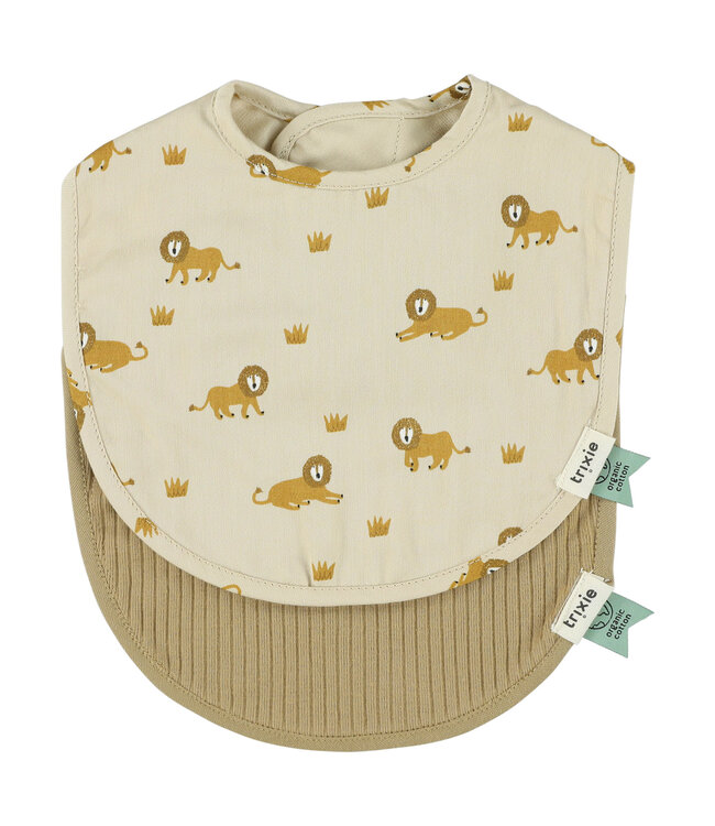 Trixie Trixie - Newborn bib 2-pack mix | Small - Lively Lion