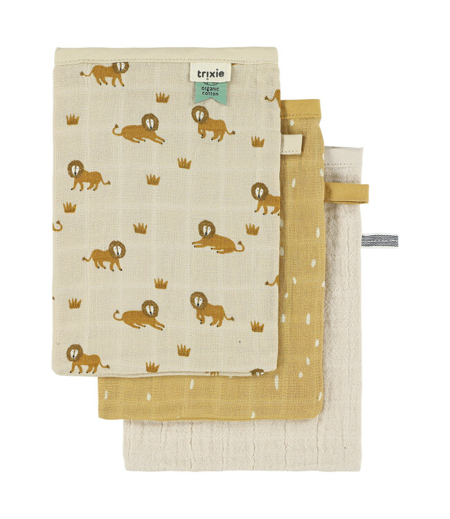 Trixie Trixie - Tetra washandjes 3-pack mix - Lively Lion