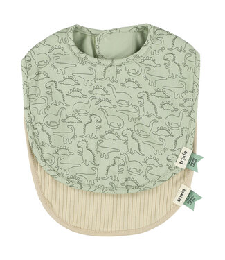 Trixie Trixie - Newborn bib 2-pack mix | Small - Daring Dino