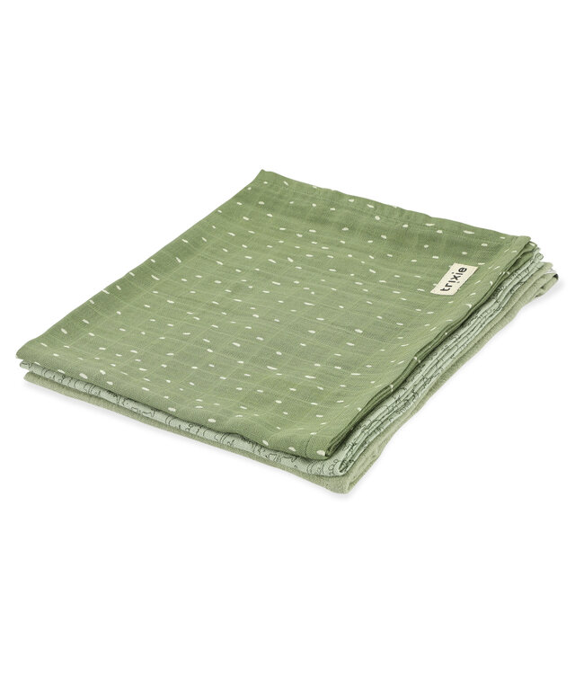 Trixie Trixie - Muslin cloths 3-pack mix | 55x55cm - Daring Dino