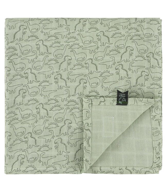 Trixie Trixie - Muslin cloth | 110x110cm - Daring Dino