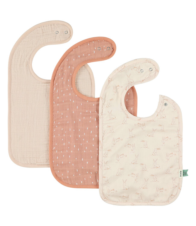 Trixie Trixie - Bib 3-pack mix - Rosy Rabbit
