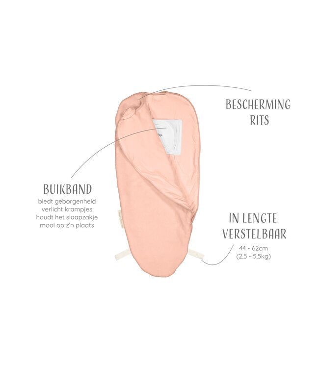 Puckababy Puckababy - The Original - Piep - 0/3 M - Teddy -  Peach