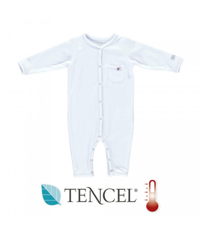 Puckababy Puckababy - Pajamas 6-12M - Tencel - White