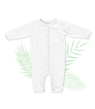 Puckababy Puckababy - Sleepsuit 0-3M - Tencel - White