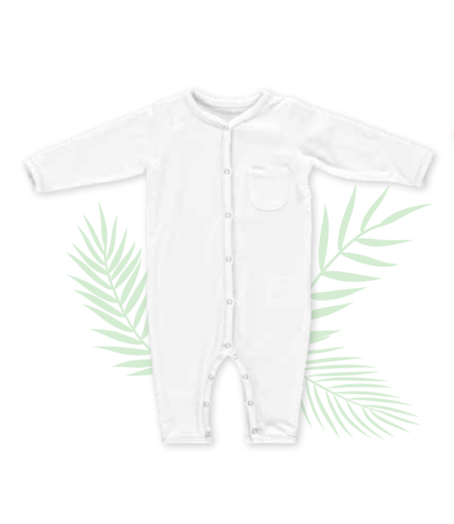 Puckababy Puckababy - Sleepsuit 0-3M - Tencel - White
