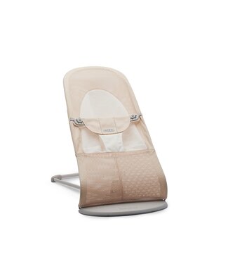Babybjorn BabyBjörn - Wipstoeltje Balance Soft  - Mesh Parelmoerroze Wit