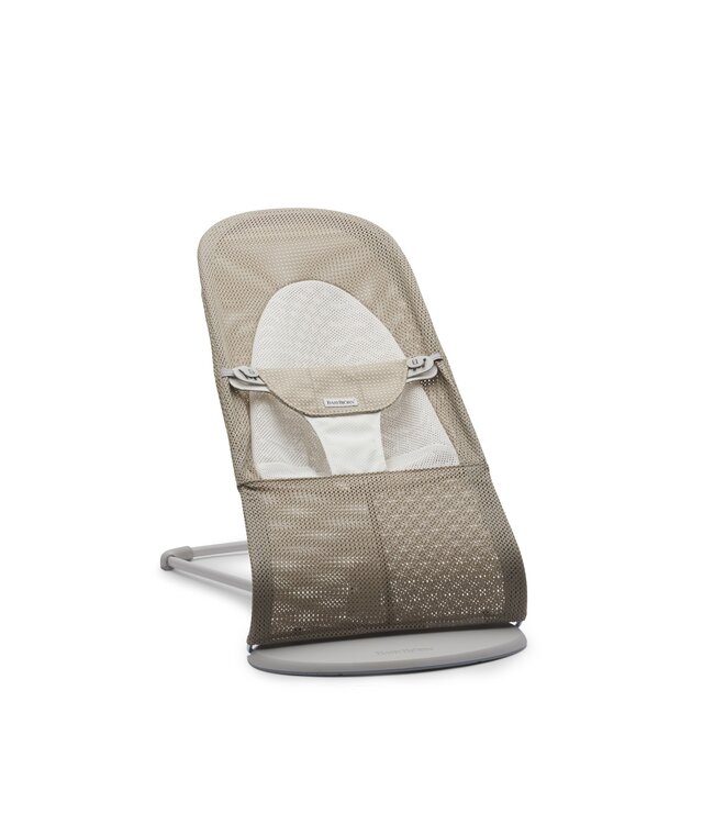 Babybjorn BabyBjörn - Wipstoeltje Balance Soft  - Mesh Grijsbeige Wit