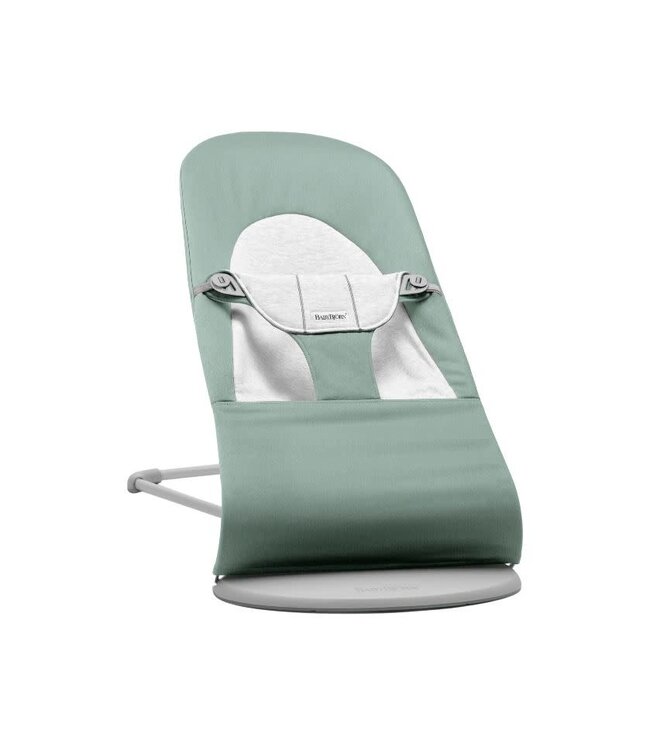 Babybjorn BabyBjörn - Wipstoeltje Balance Soft  - Geweven Jersey Lichtsalie Grijs