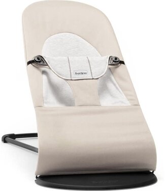 Babybjorn BabyBjörn - Wipstoeltje Balance Soft  - Geweven Jersey Beige Grijs