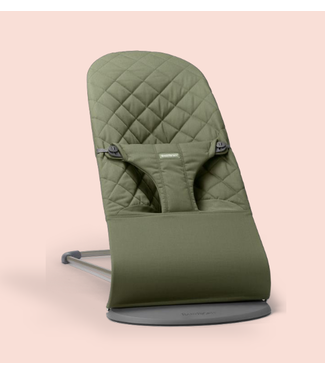 Babybjorn BabyBjörn - Wipstoeltje Bliss  - Geweven klassieke quilt Donkergroen