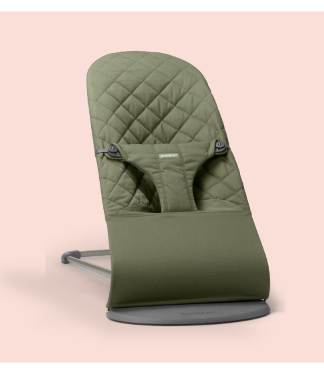 Babybjorn BabyBjörn - Wipstoeltje Bliss  - Geweven klassieke quilt Donkergroen