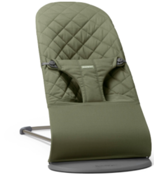 Babybjorn BabyBjörn - Wipstoeltje Bliss  - Geweven klassieke quilt Donkergroen