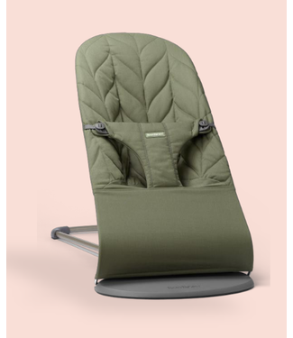 Babybjorn BabyBjörn - Wipstoeltje Bliss  - Geweven Kroonblad quilt Donkergroen