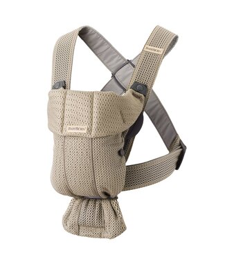 Babybjorn BabyBjörn - Draagzak Mini - 3D Mesh Grijs beige