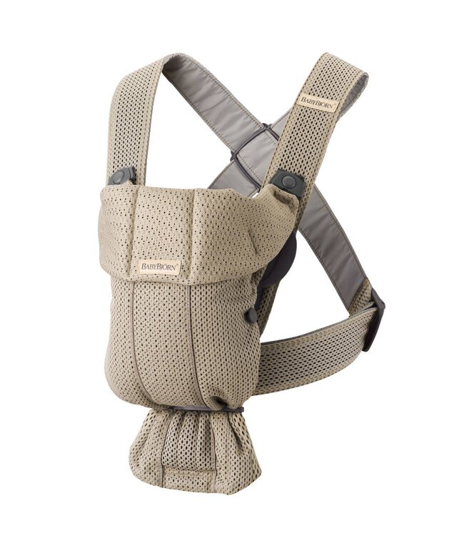 Babybjorn BabyBjörn - Draagzak Mini - 3D Mesh Grijs beige