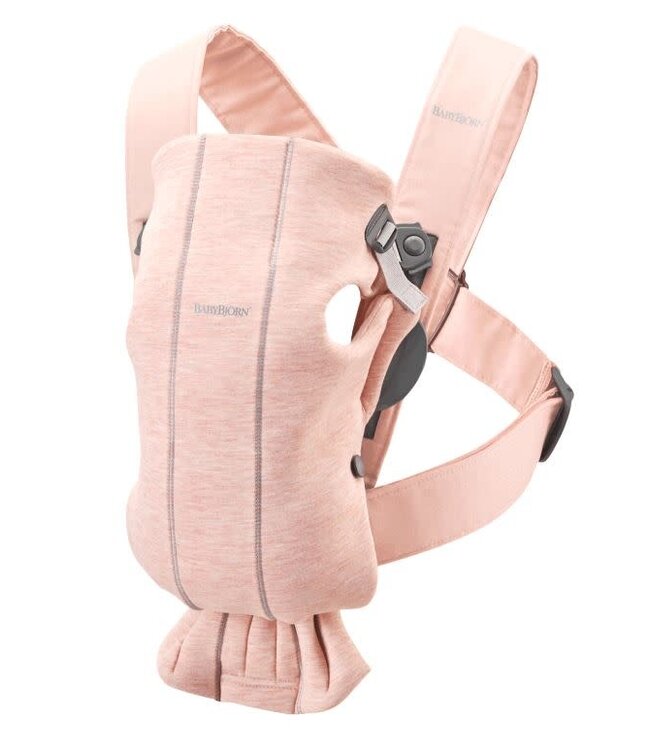 Babybjorn BabyBjörn - Draagzak Mini - 3D Jersey Lichtroze