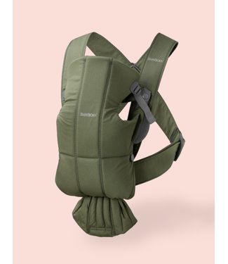 Babybjorn BabyBjörn - Draagzak Mini - Geweven Donkergroen