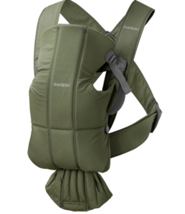 Babybjorn BabyBjörn - Draagzak Mini - Geweven Donkergroen