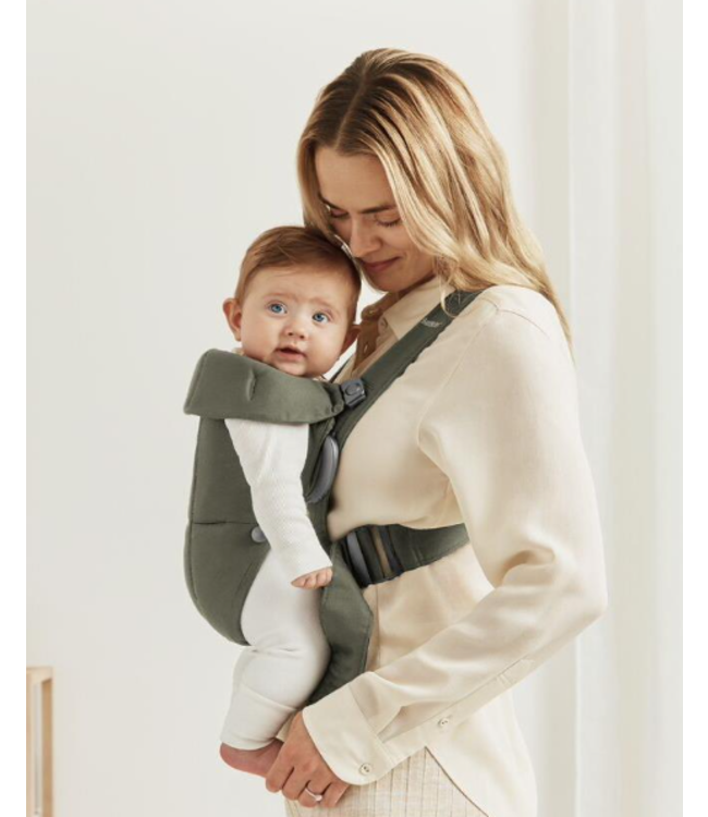 Babybjorn BabyBjörn - Draagzak Mini - Geweven Donkergroen
