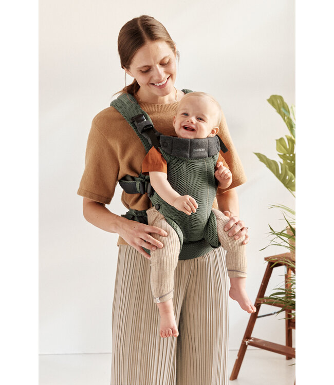 Babybjorn BabyBjörn - Draagzak Harmony - 3D Mesh Donkergroen
