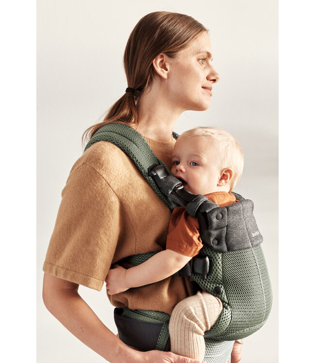 Babybjorn BabyBjörn - Draagzak Harmony - 3D Mesh Donkergroen