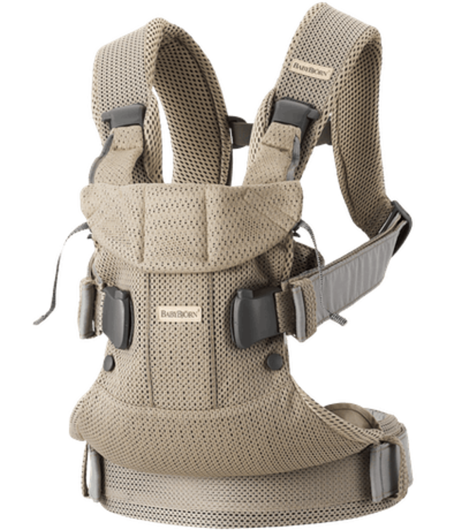 Babybjorn BabyBjörn - Draagzak One Air - 3D Mesh Grijs beige