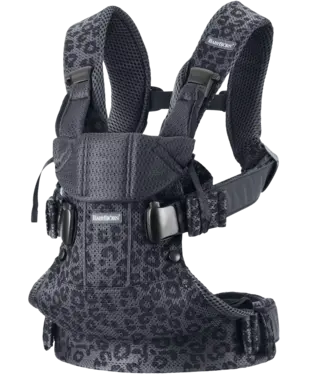 Babybjorn BabyBjörn - Draagzak One Air - 3D Mesh Antraciet Luipaard