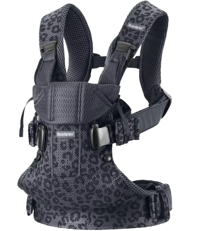 Babybjorn BabyBjörn - Draagzak One Air - 3D Mesh Antraciet Luipaard