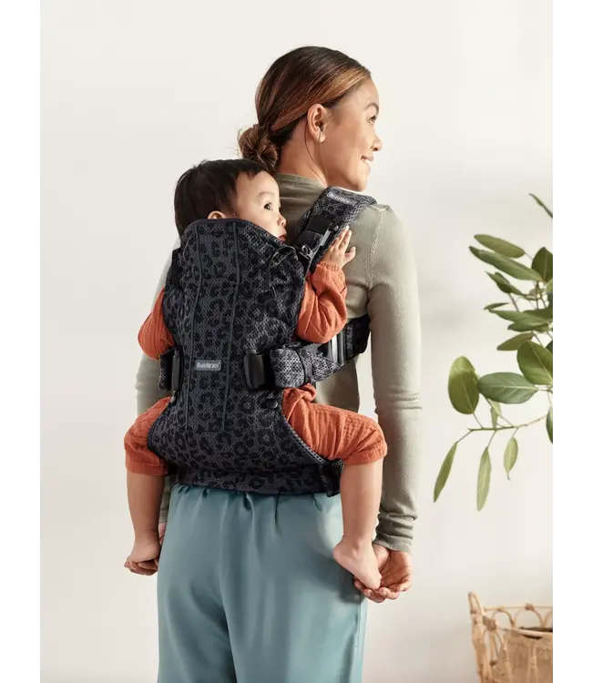 Babybjorn BabyBjörn - Draagzak One Air - 3D Mesh Antraciet Luipaard
