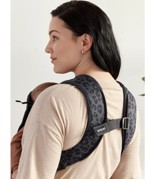 Babybjorn BabyBjörn - Draagzak One Air - 3D Mesh Antraciet Luipaard