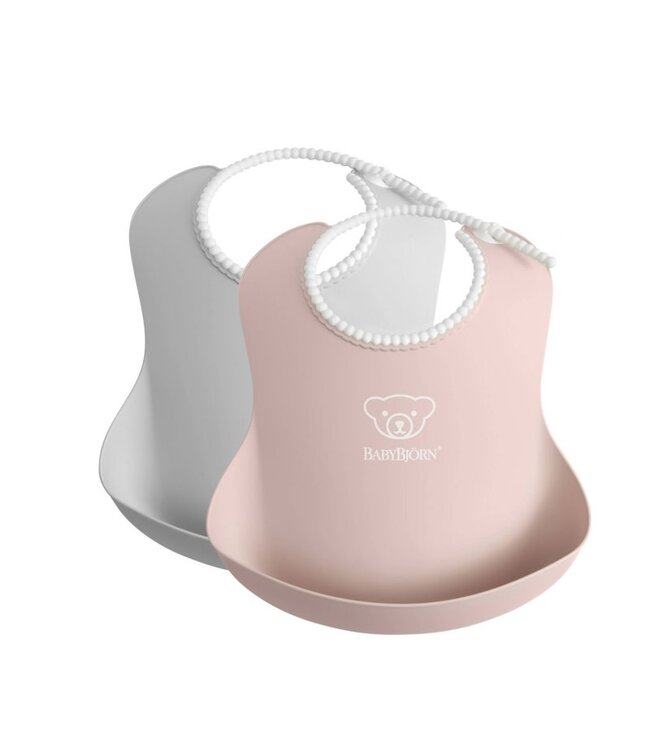 Babybjorn BabyBjörn - Baby Slab duopack - Grijs Pastelroze