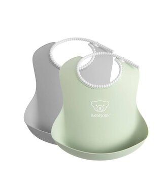 Babybjorn BabyBjörn - Baby Slab duopack - Grijs Pastelgroen