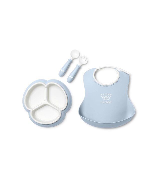 Babybjorn BabyBjörn - Maaltijdset 4-delig - Pastelblauw