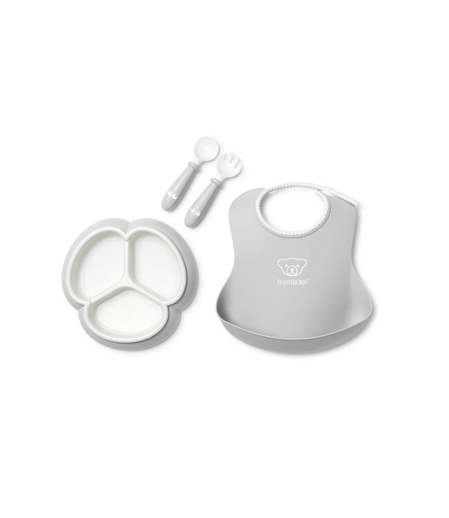 Babybjorn BabyBjörn - Maaltijdset 4-delig - Grijs