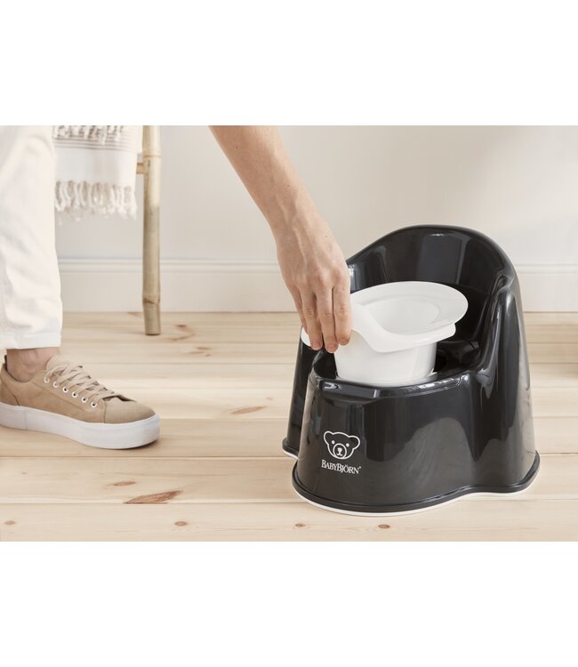 Babybjorn BabyBjörn - Plaspotje Zetel - Zwart Wit
