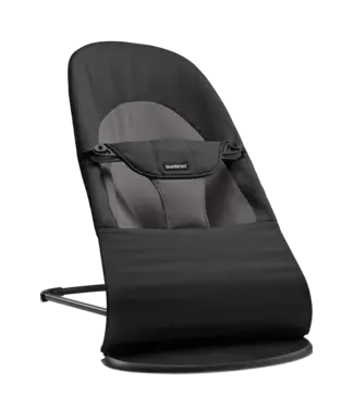 Babybjorn BabyBjörn - Wipstoeltje Balance Soft  - Geweven Zwart Donkergrijs