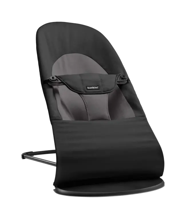 Babybjorn BabyBjörn - Wipstoeltje Balance Soft  - Geweven Zwart Donkergrijs