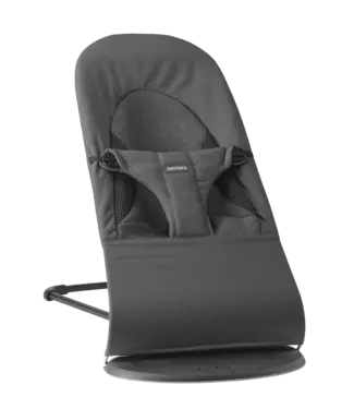 Babybjorn BabyBjörn - Wipstoeltje Balance Soft  - Geweven Jersey Tri Fabric Donkergrijs