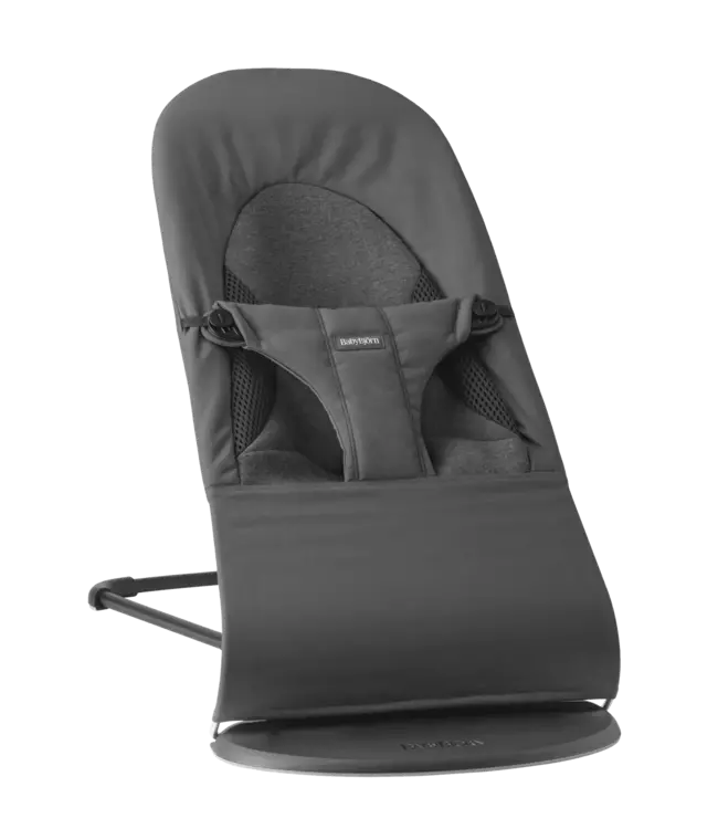 Babybjorn BabyBjörn - Wipstoeltje Balance Soft  - Geweven Jersey Tri Fabric Donkergrijs