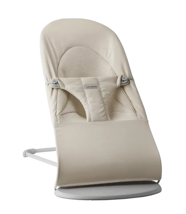 Babybjorn BabyBjörn - Wipstoeltje Balance Soft  - Geweven Jersey Tri Fabric Lichtbeige