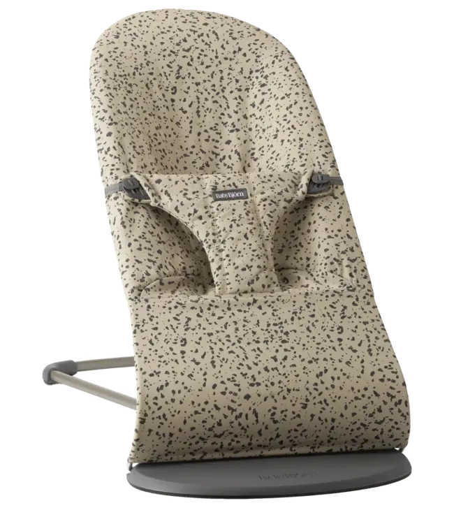 Babybjorn BabyBjörn - Wipstoeltje Bliss  - Geweven Beige Donkergrijze Print
