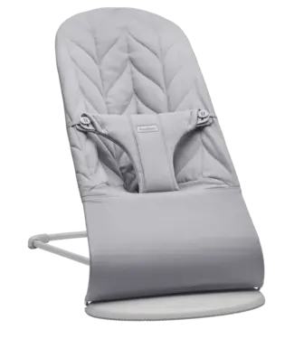 Babybjorn BabyBjörn - Wipstoeltje Bliss  - Geweven Kroonblad quilt Lichtgrijs