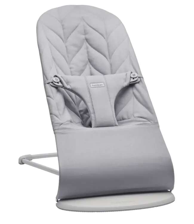 Babybjorn BabyBjörn - Wipstoeltje Bliss  - Geweven Kroonblad quilt Lichtgrijs